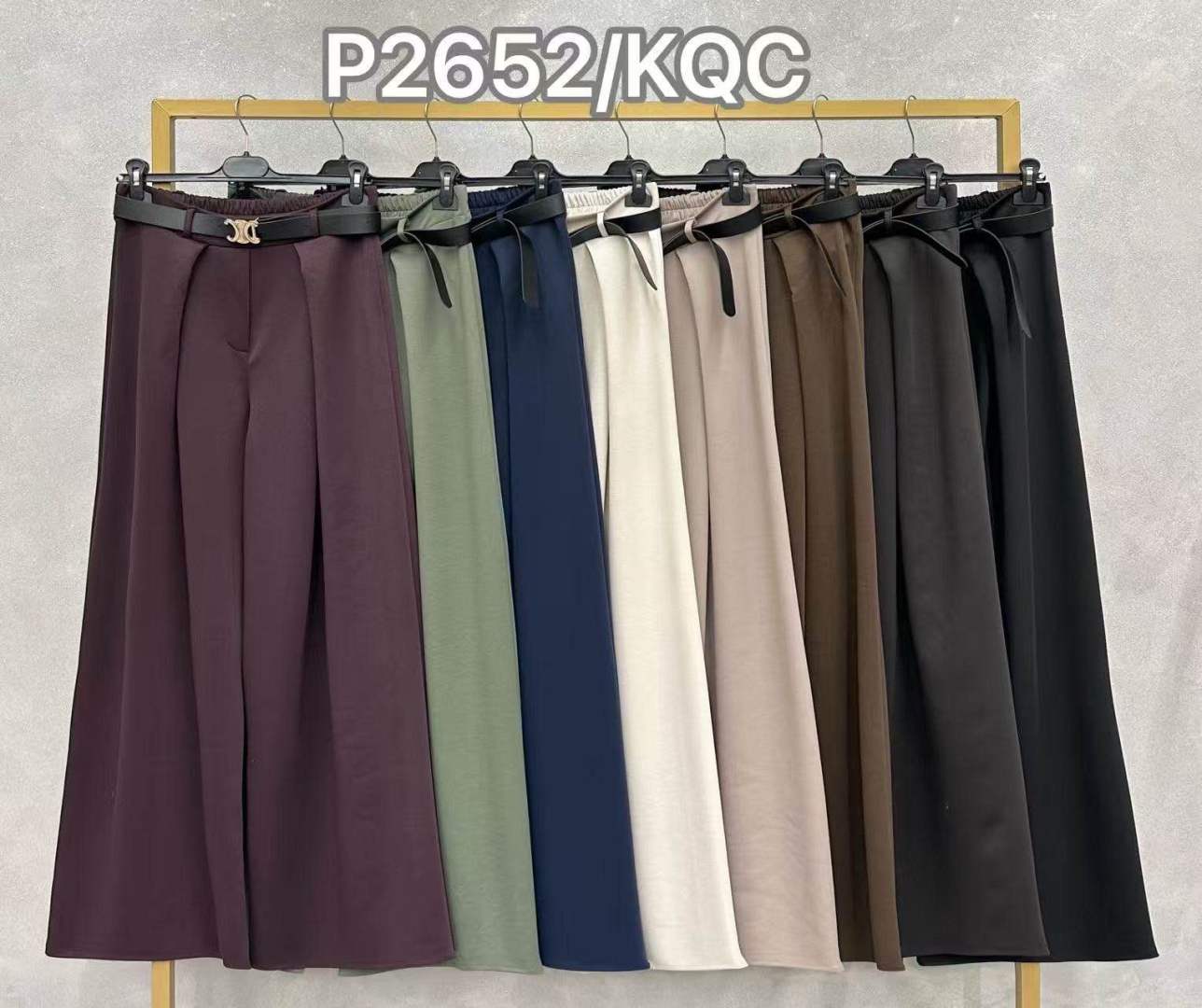 Spodnie Wide Leg z Paskiem
