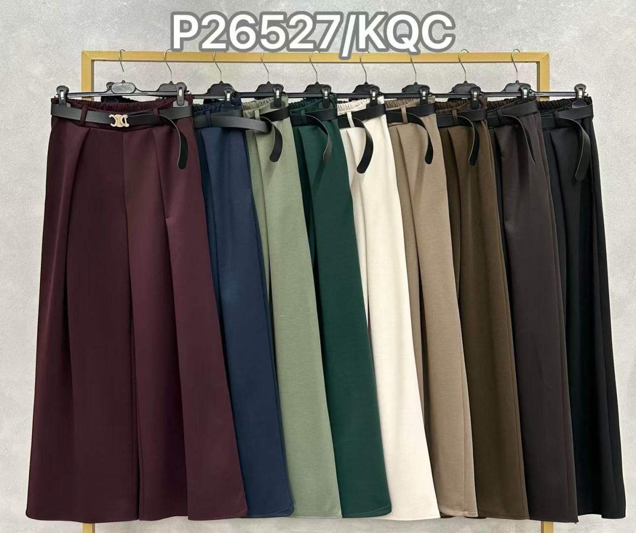 Spodnie Wide Leg z Pasekiem