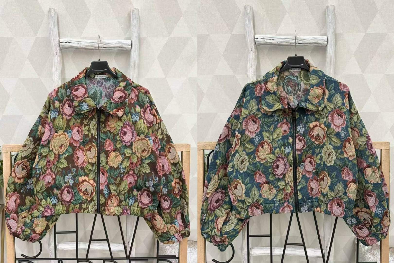 Kurtka Oversize z Kołnierzykiem