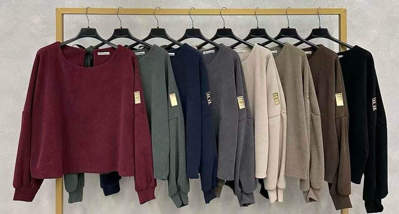 Bluza Oversize Prążkowany