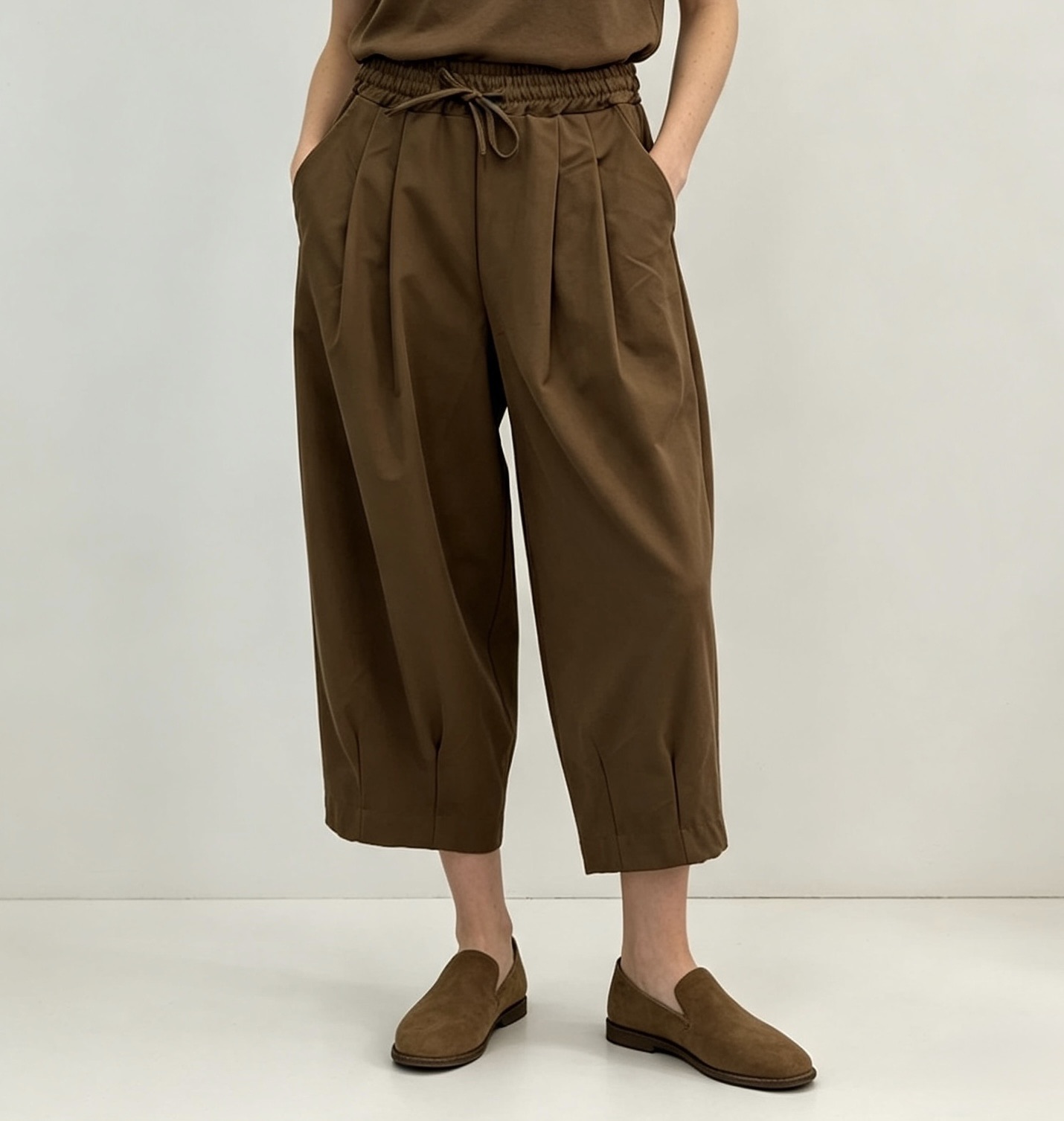 Spodnie Culotte Szerokie 7/8