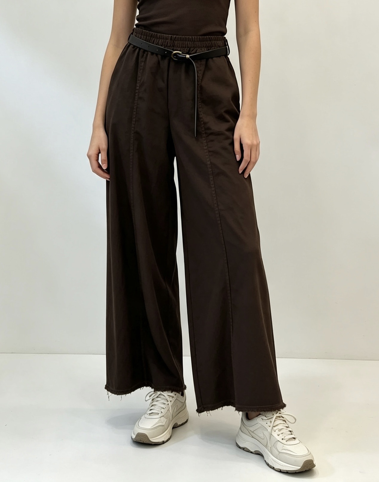 Spodnie Luźne Wide-Leg