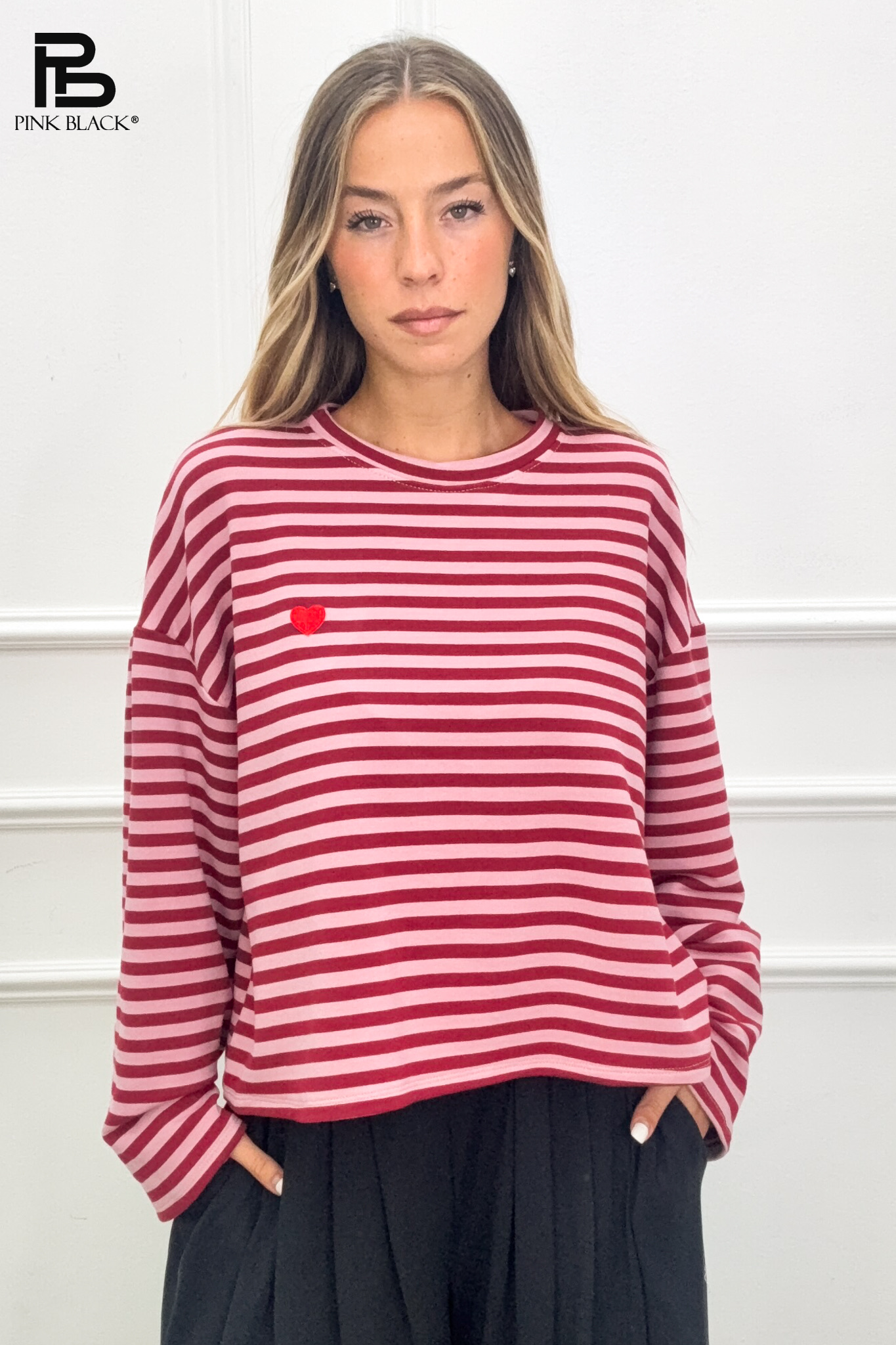 Top Oversize w Paski