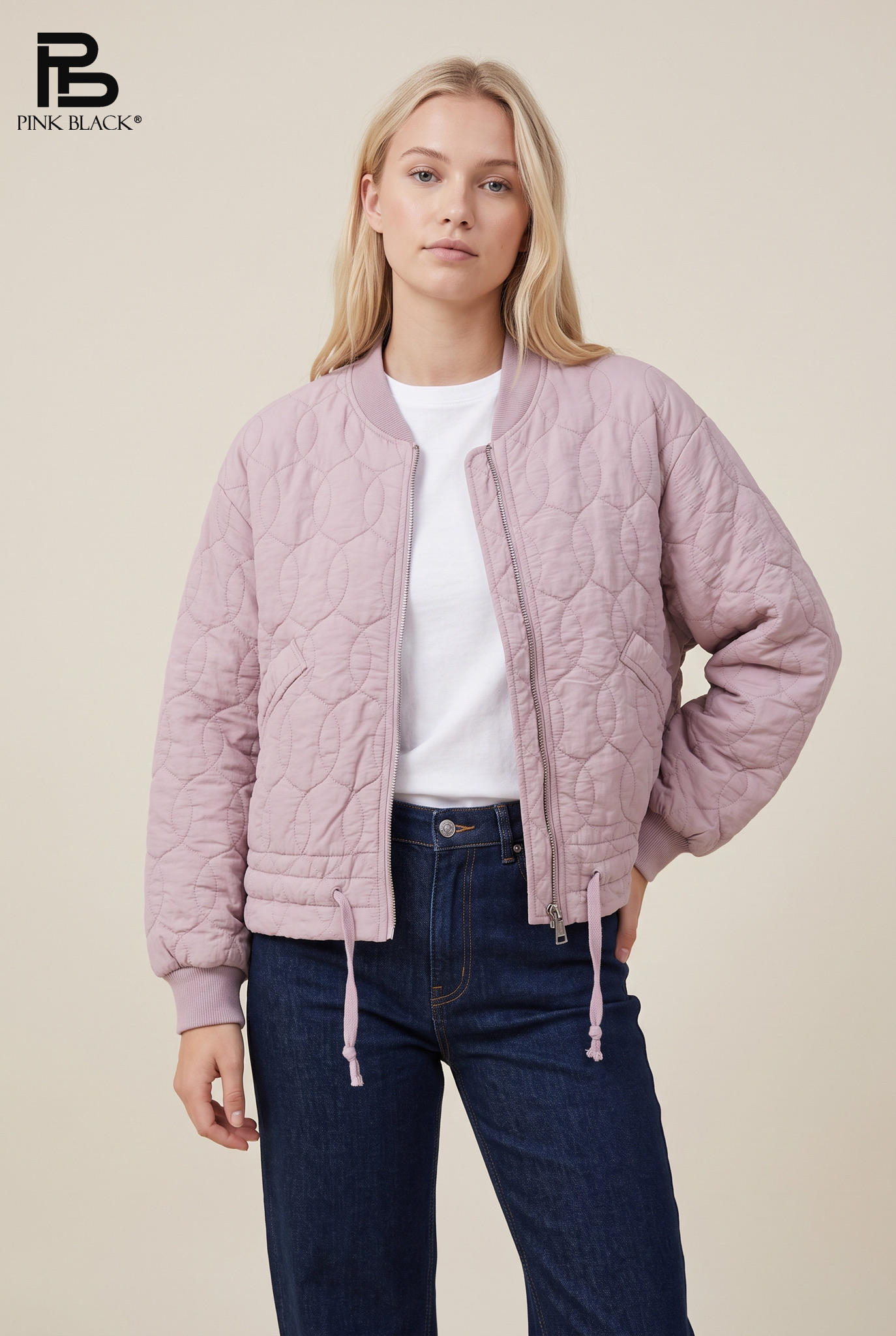 Kurtka Bomber Pikowana