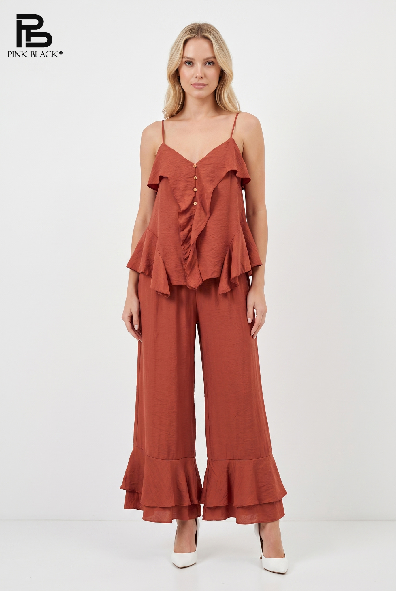 Komplet Top I Spodnie Maxi
