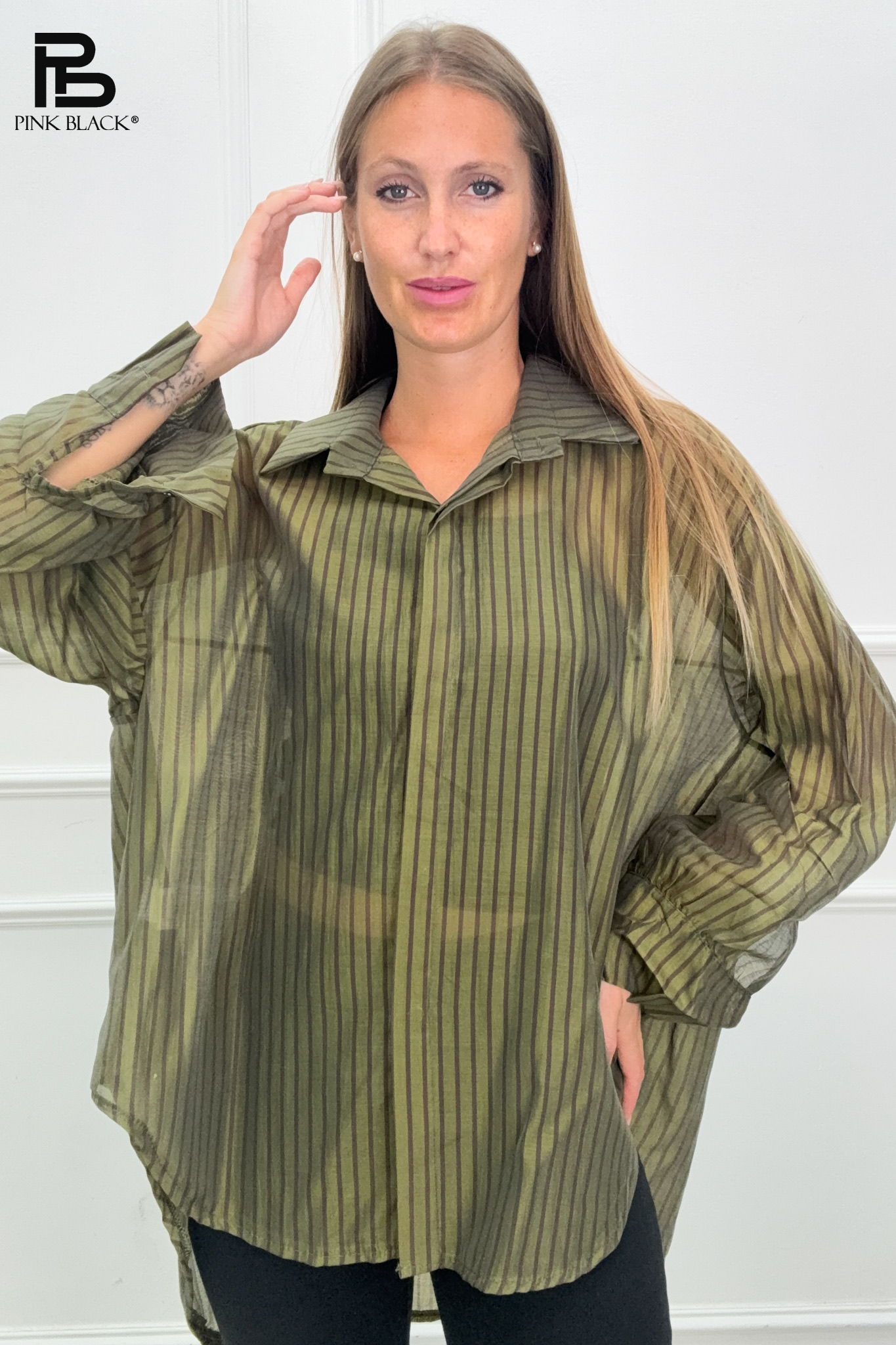 Koszula Oversize W Paski