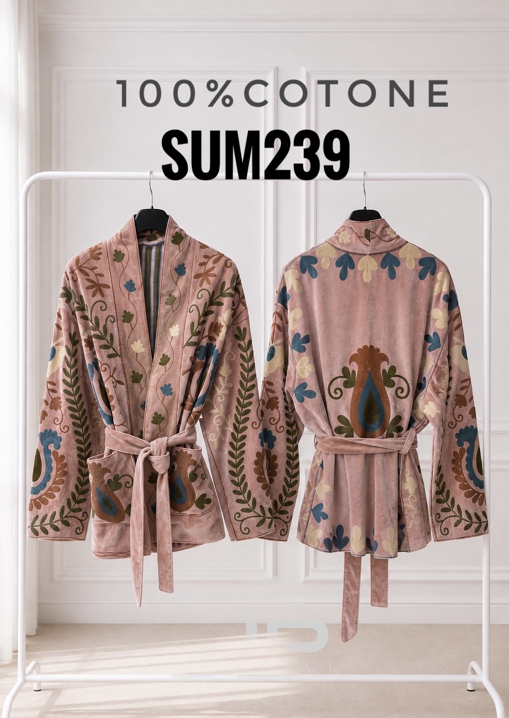Kurtka Luźna Wiązana Kimono