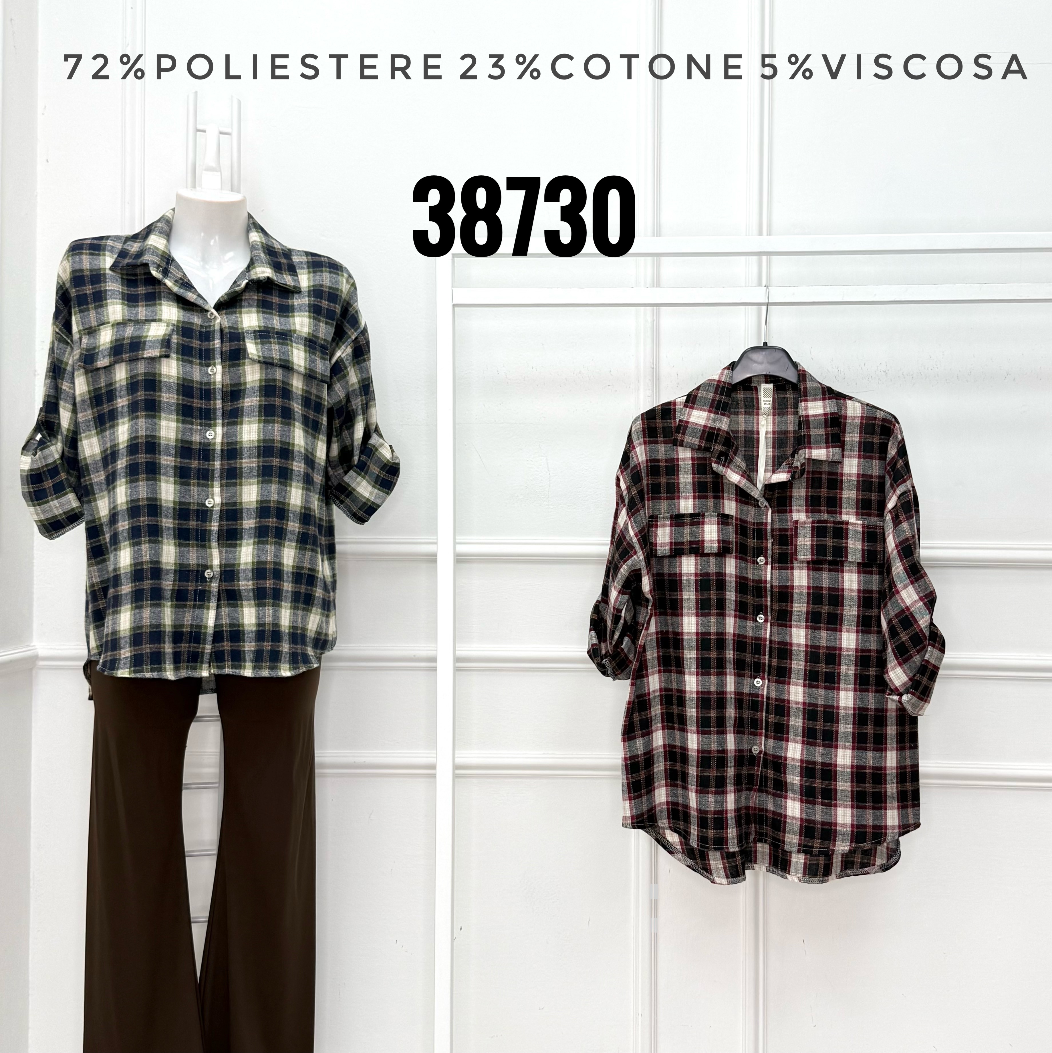 Koszula Oversize Z Kieszenią