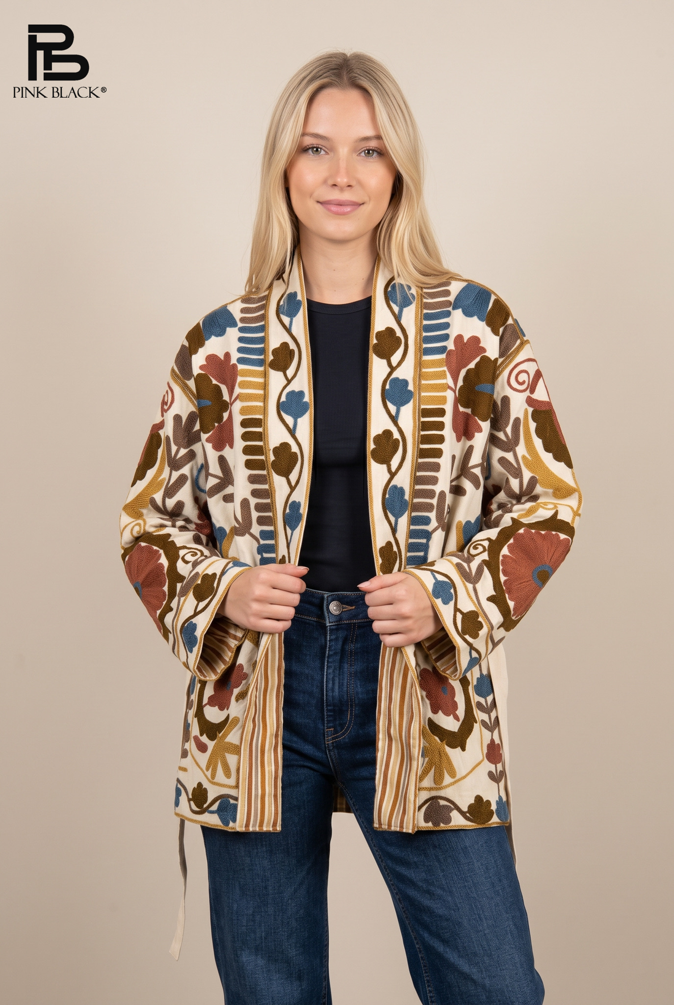Kurtka Kimono Wiązana