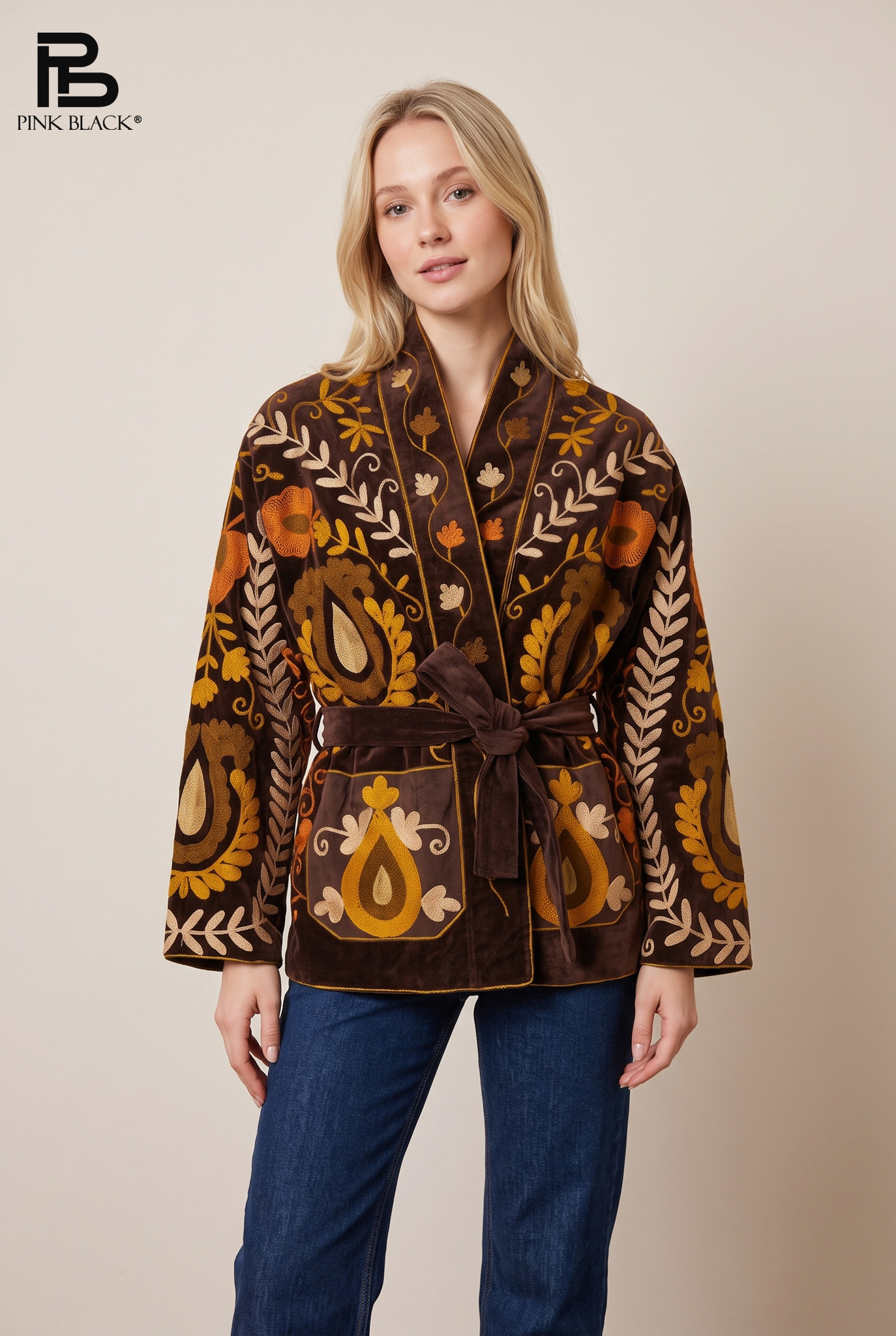 Kurtka Kimono Wiązana