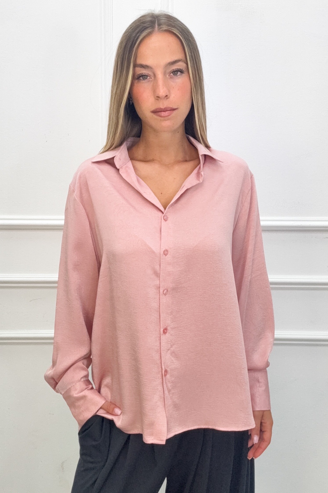 Koszula Luźny Krój Kołnierzyk