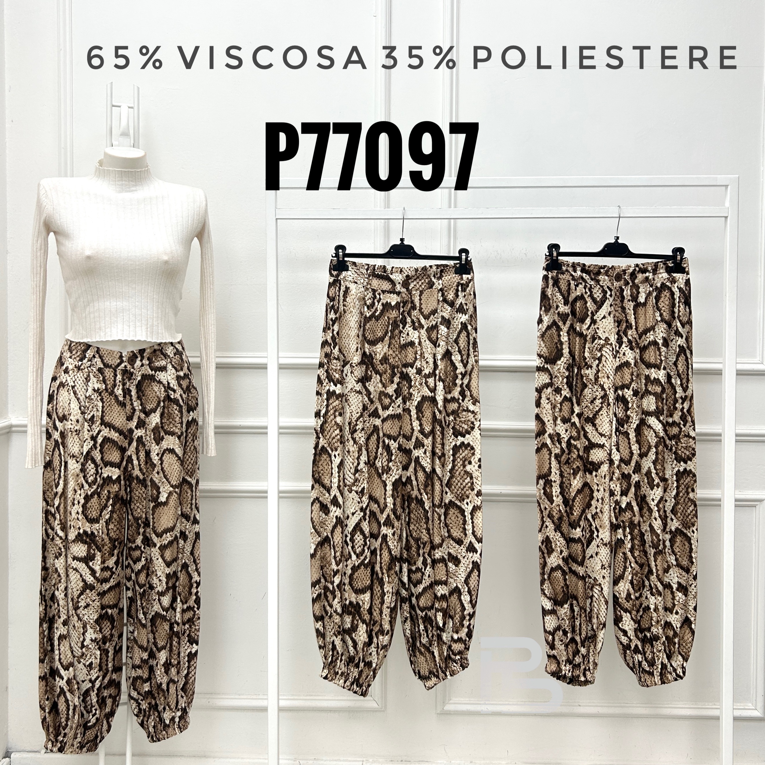 Spodnie Szerokie High‑Waist