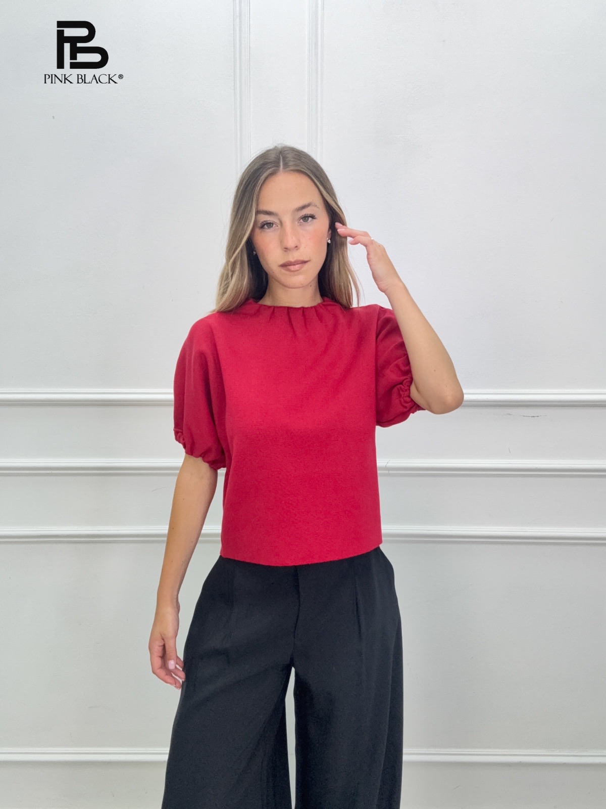 Sweter Krótki Z Bufkami