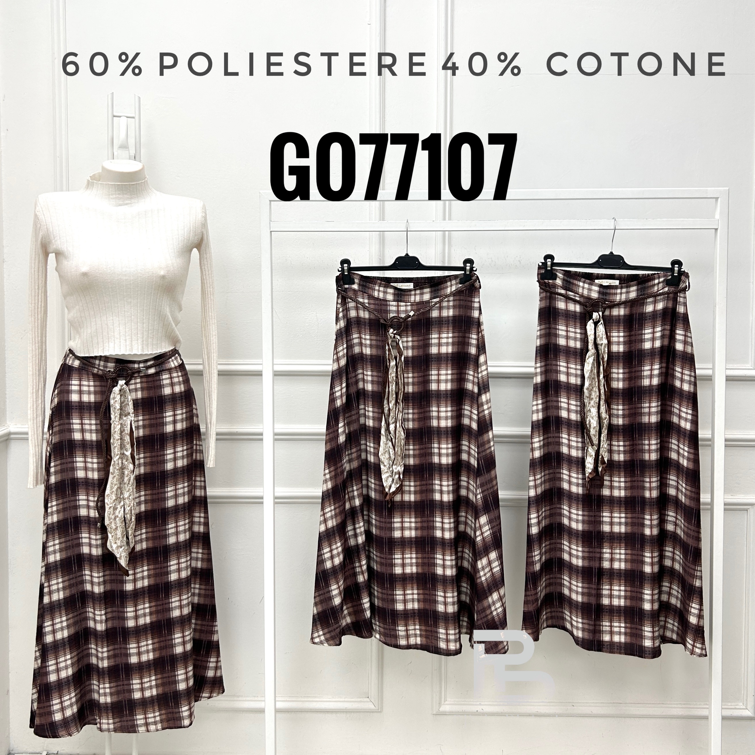 Spódnica Maxi A-line z Troczkami