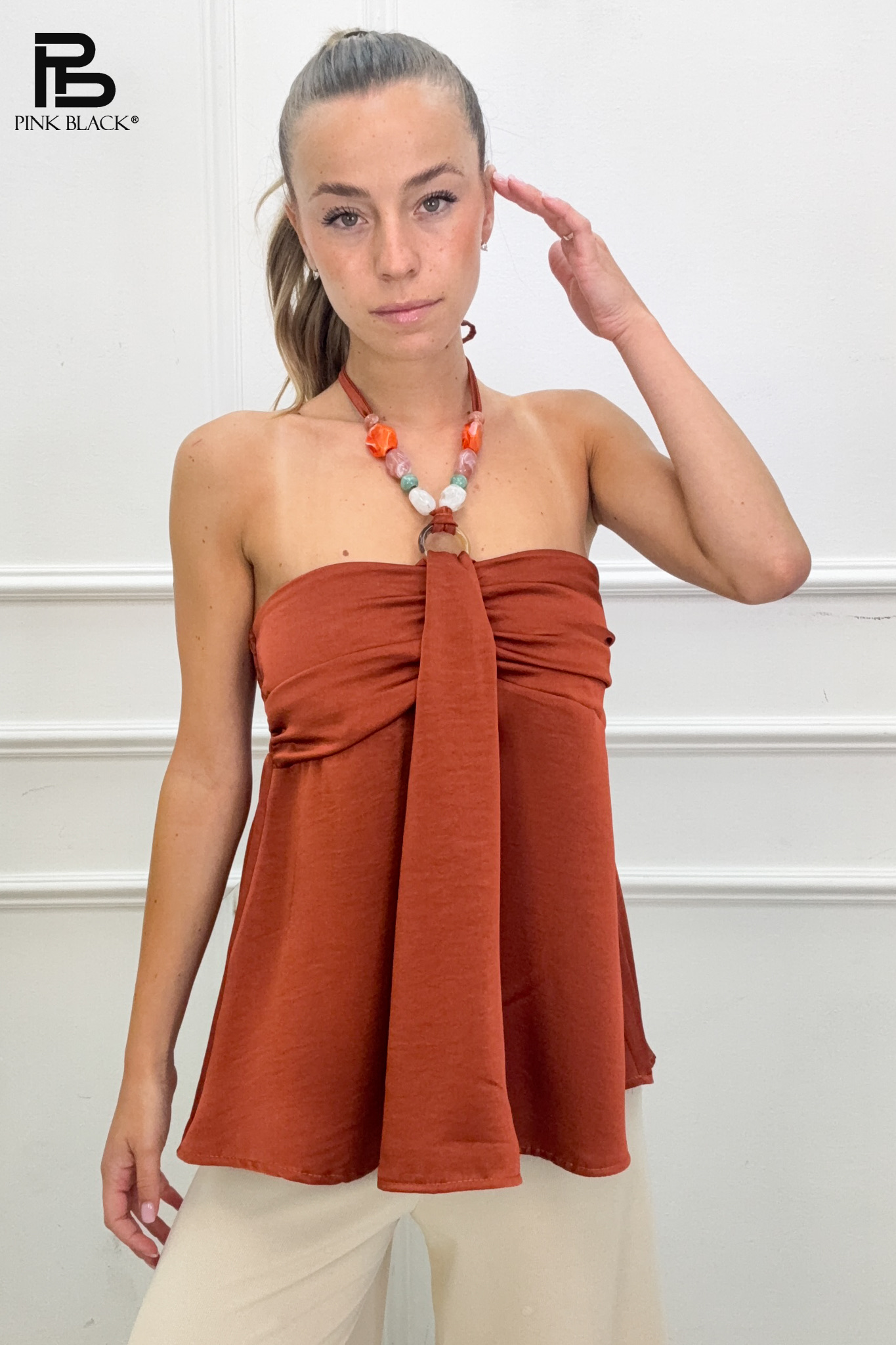 Bluzka A-Line Halter