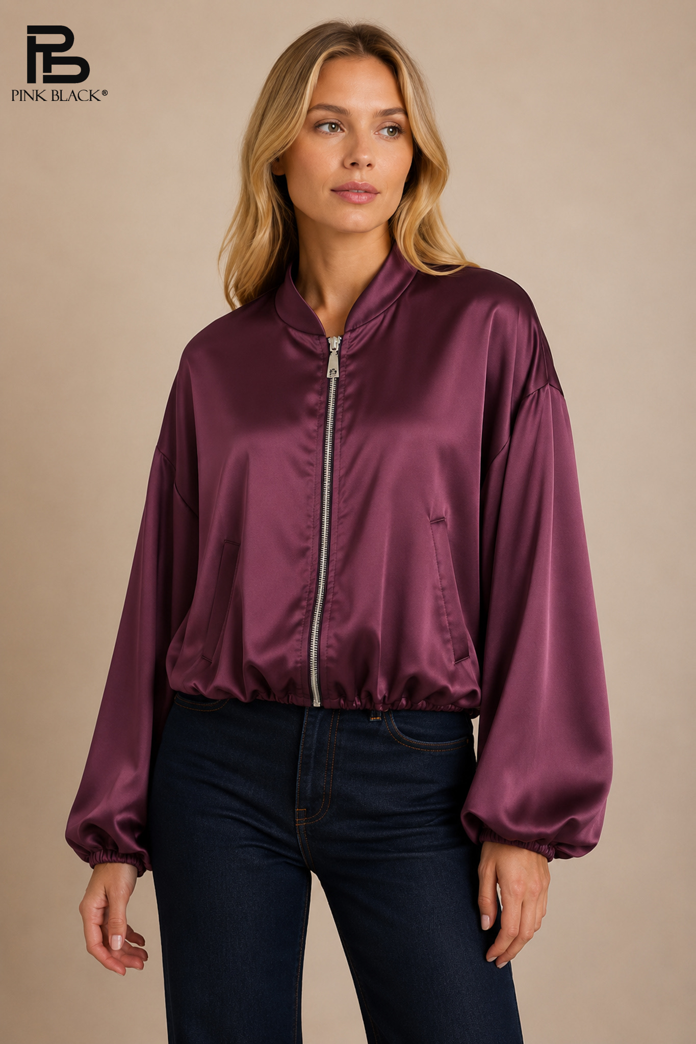 Kurtka Oversize z Półgolfem