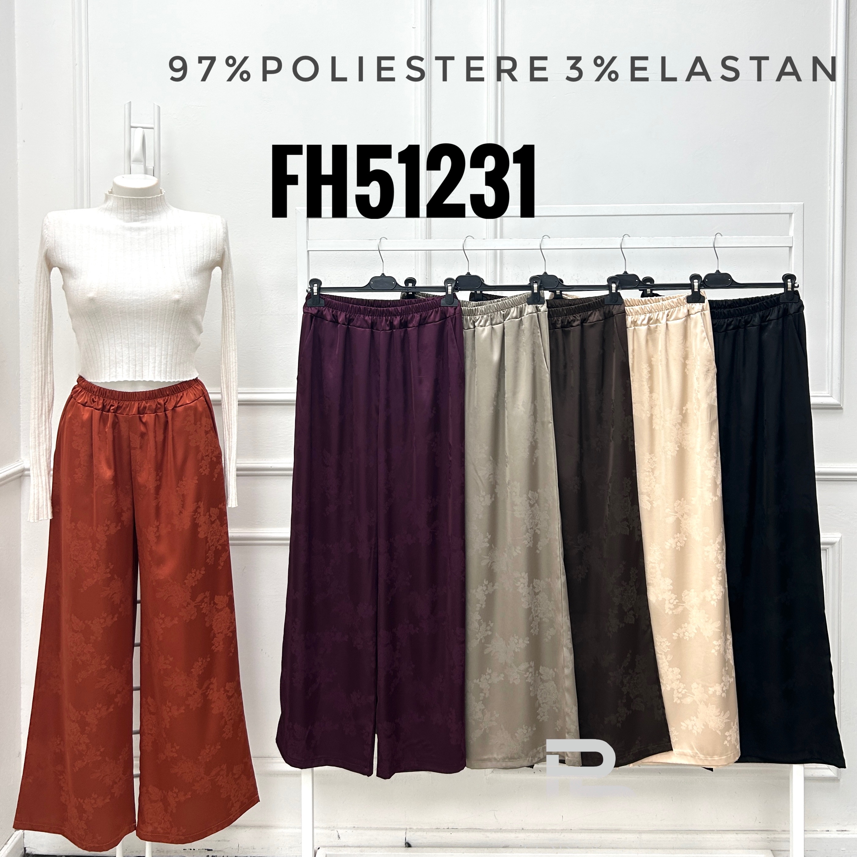 Spodnie Wide Leg Satynowe