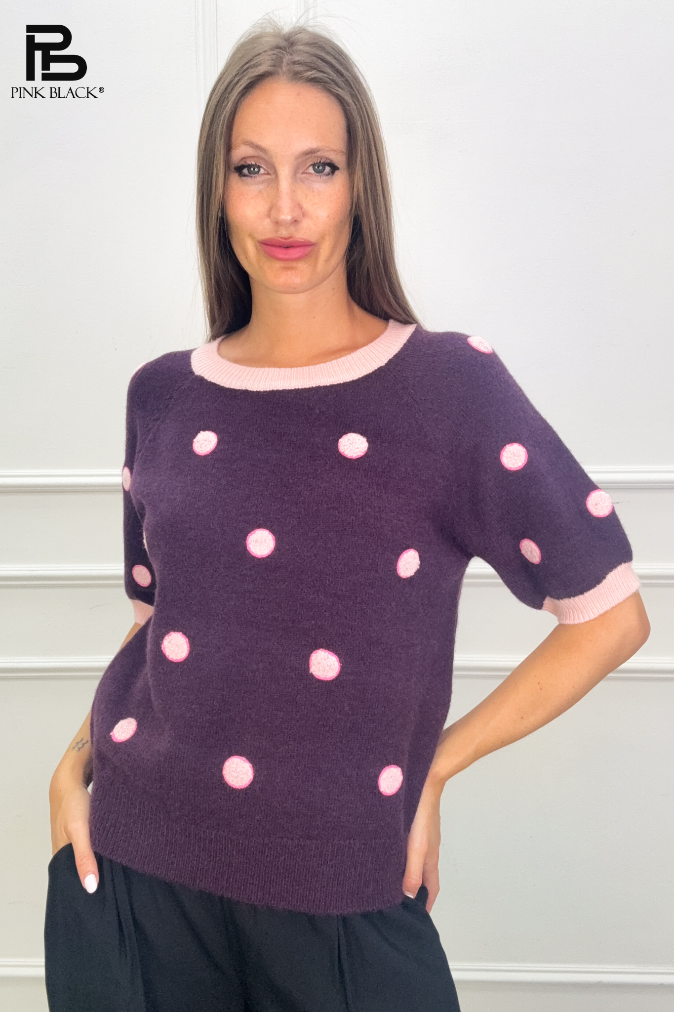 Sweter Regularny Groszki