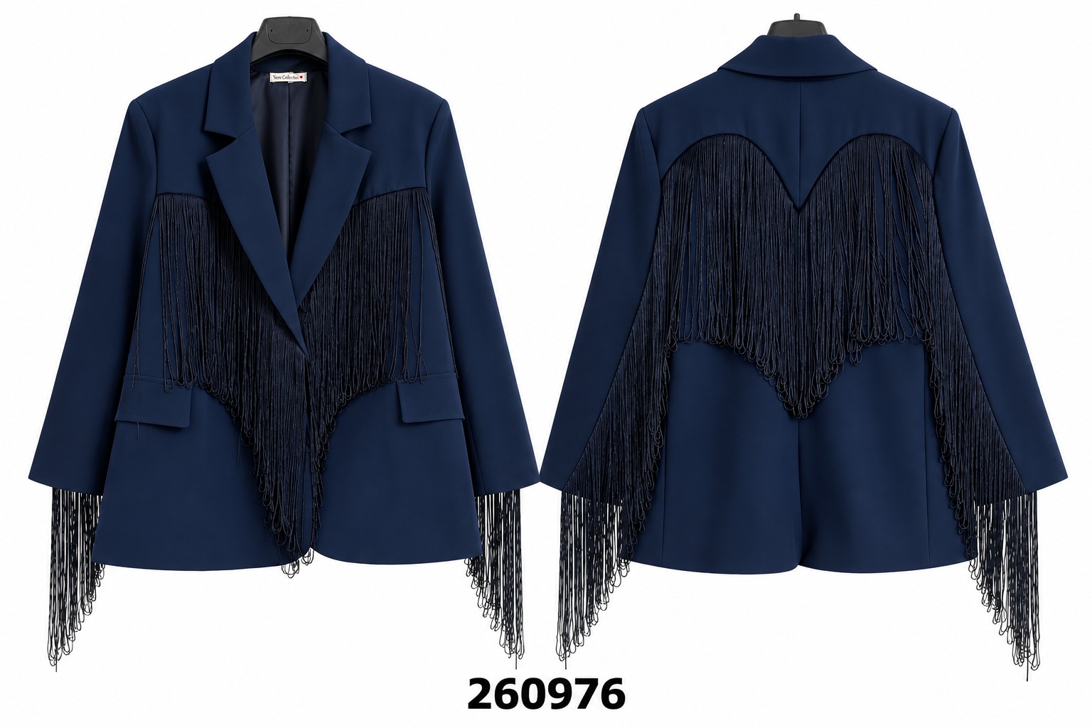 Marynarka Blazer z Frędzlami