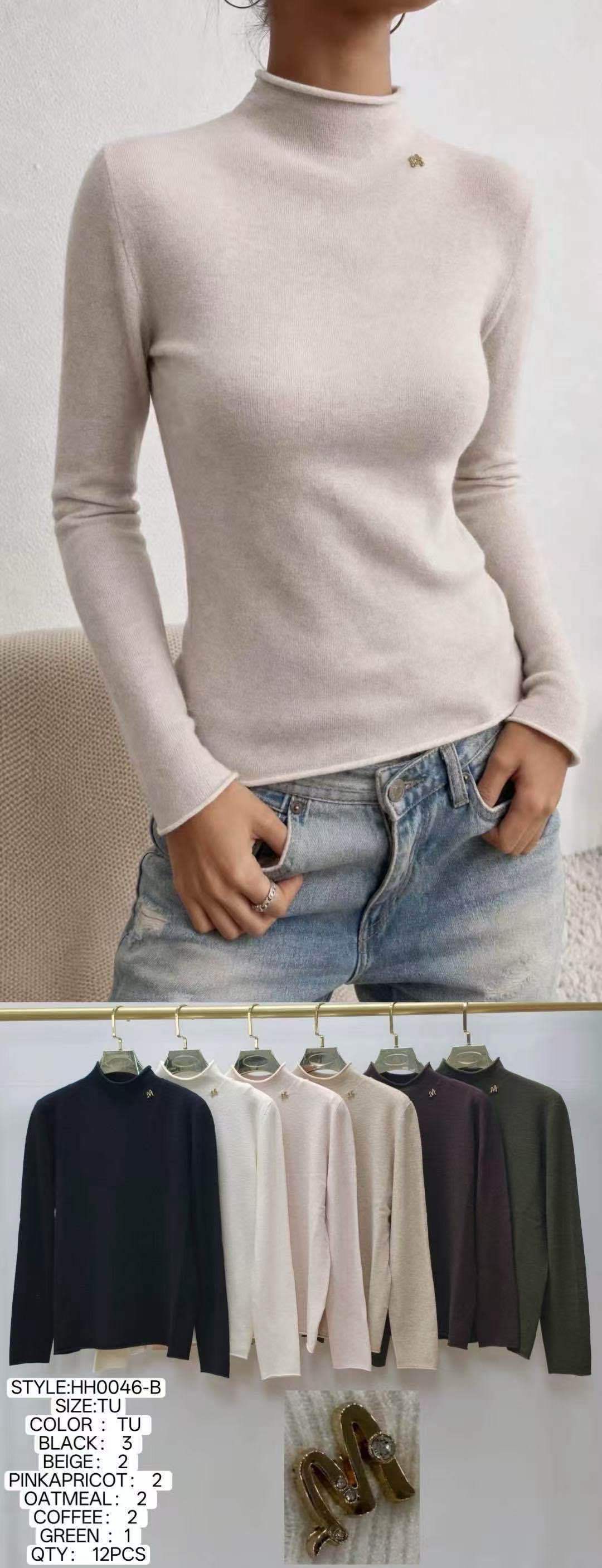 Sweter Dopasowany Półgolf