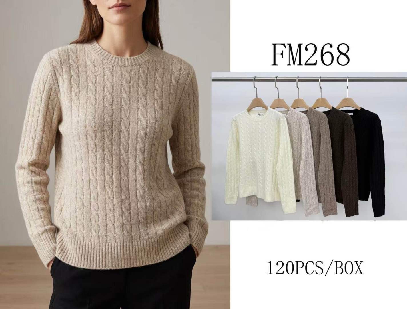 Sweter o Warkoczowym Splocie