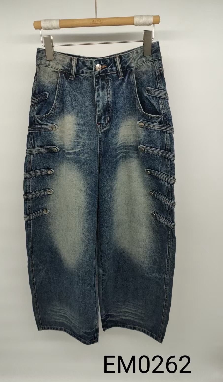 Spodnie Szerokie Jeansowe Wide Leg