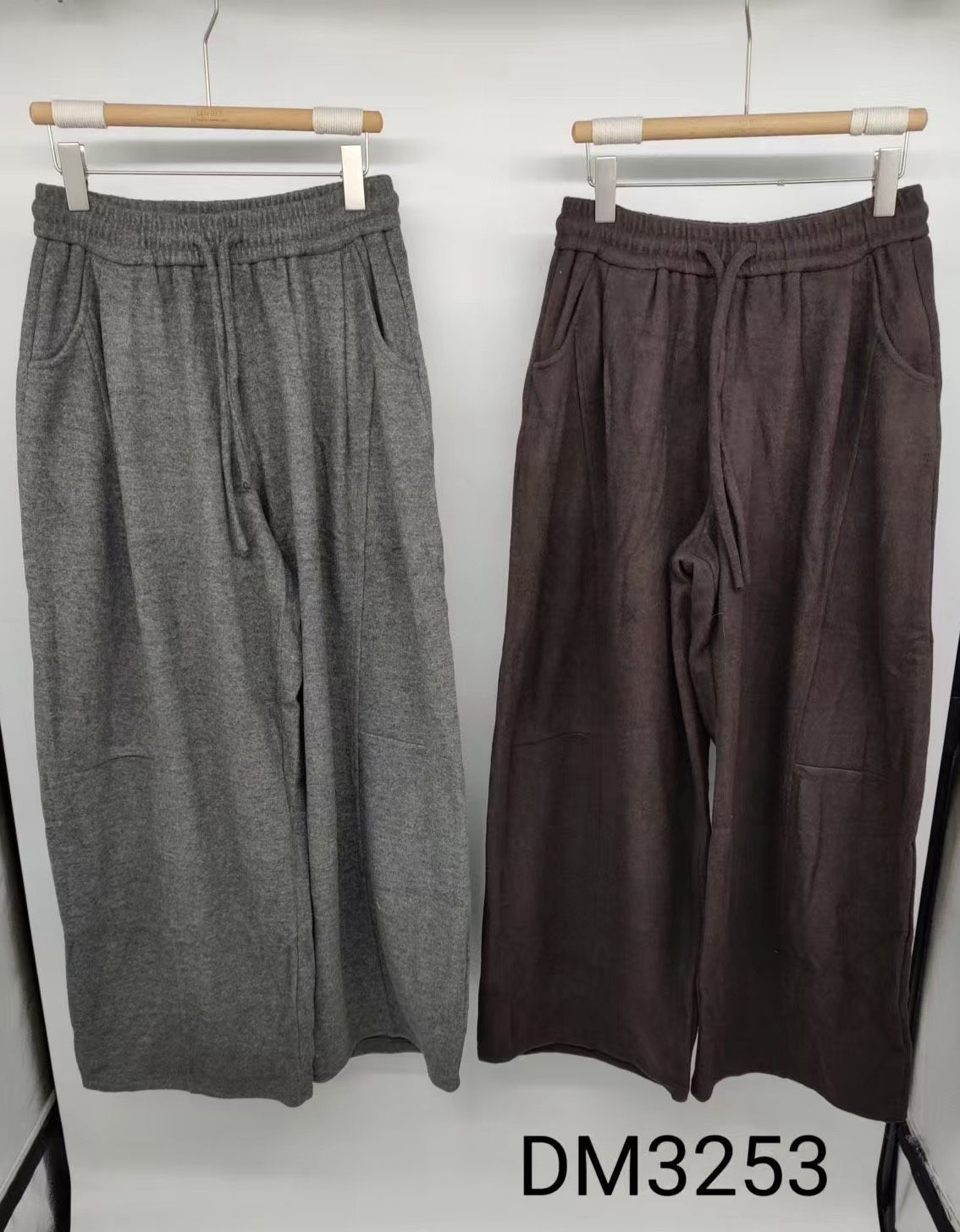 Spodnie Wide Leg z Troczkiem