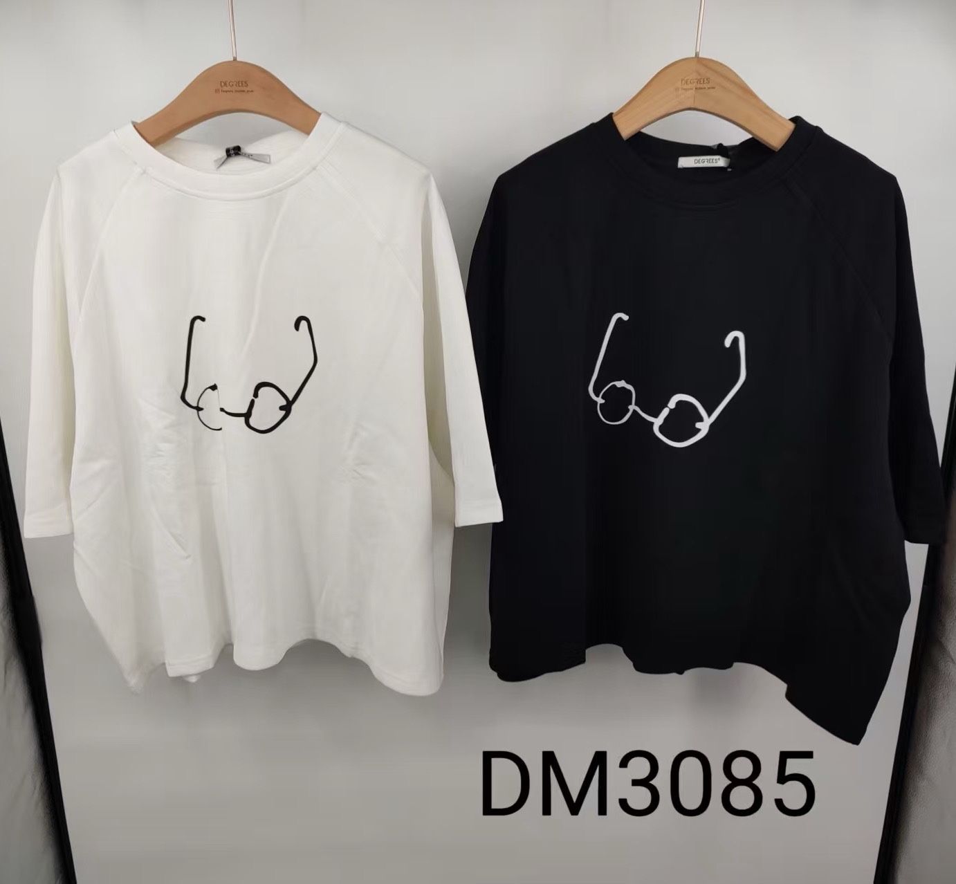 Koszulka Luźna 3/4 Raglan