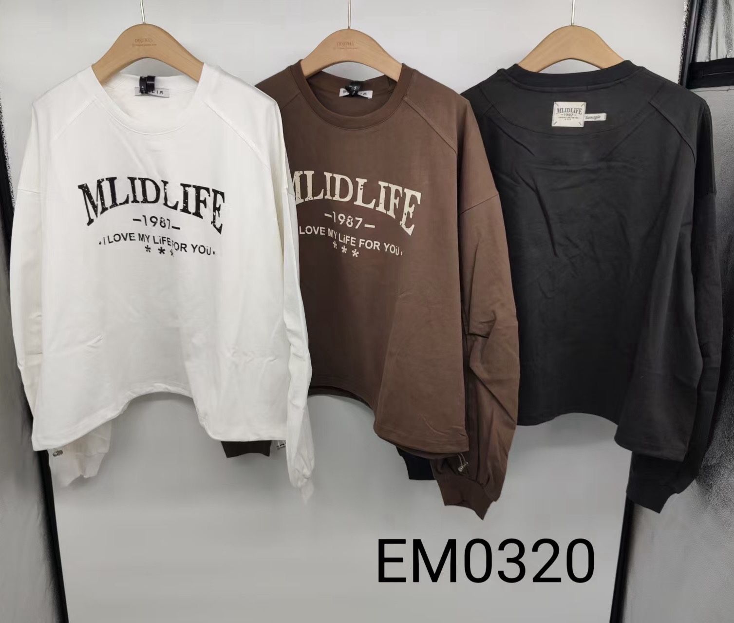 Bluza Luźny Krój Raglan