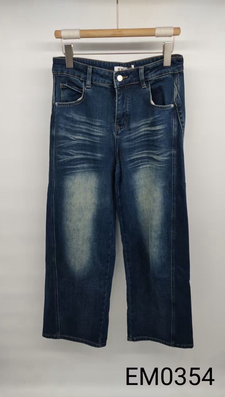 Spodnie proste z denimu