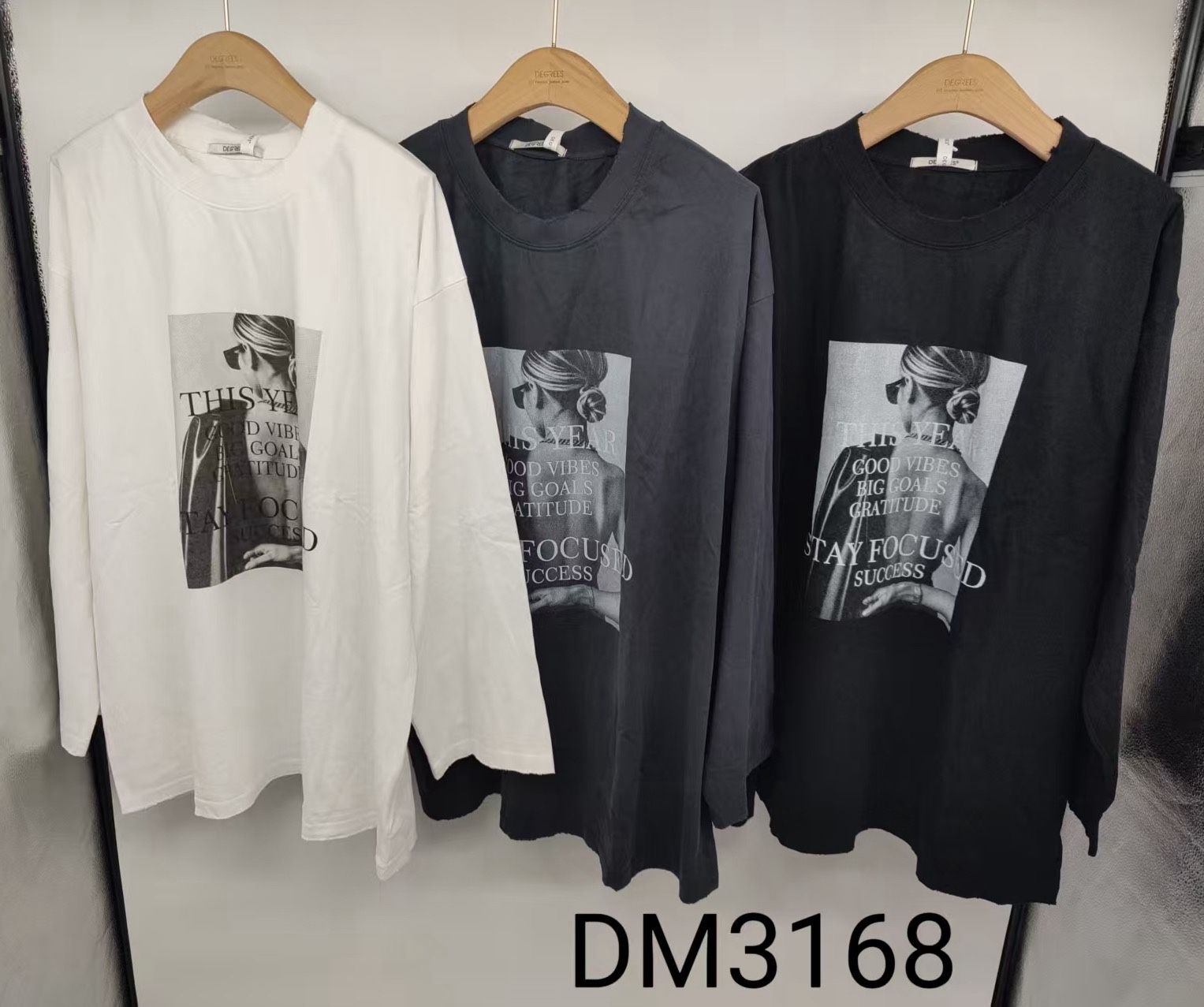 Koszulka Oversize Longsleeve z Nadrukiem