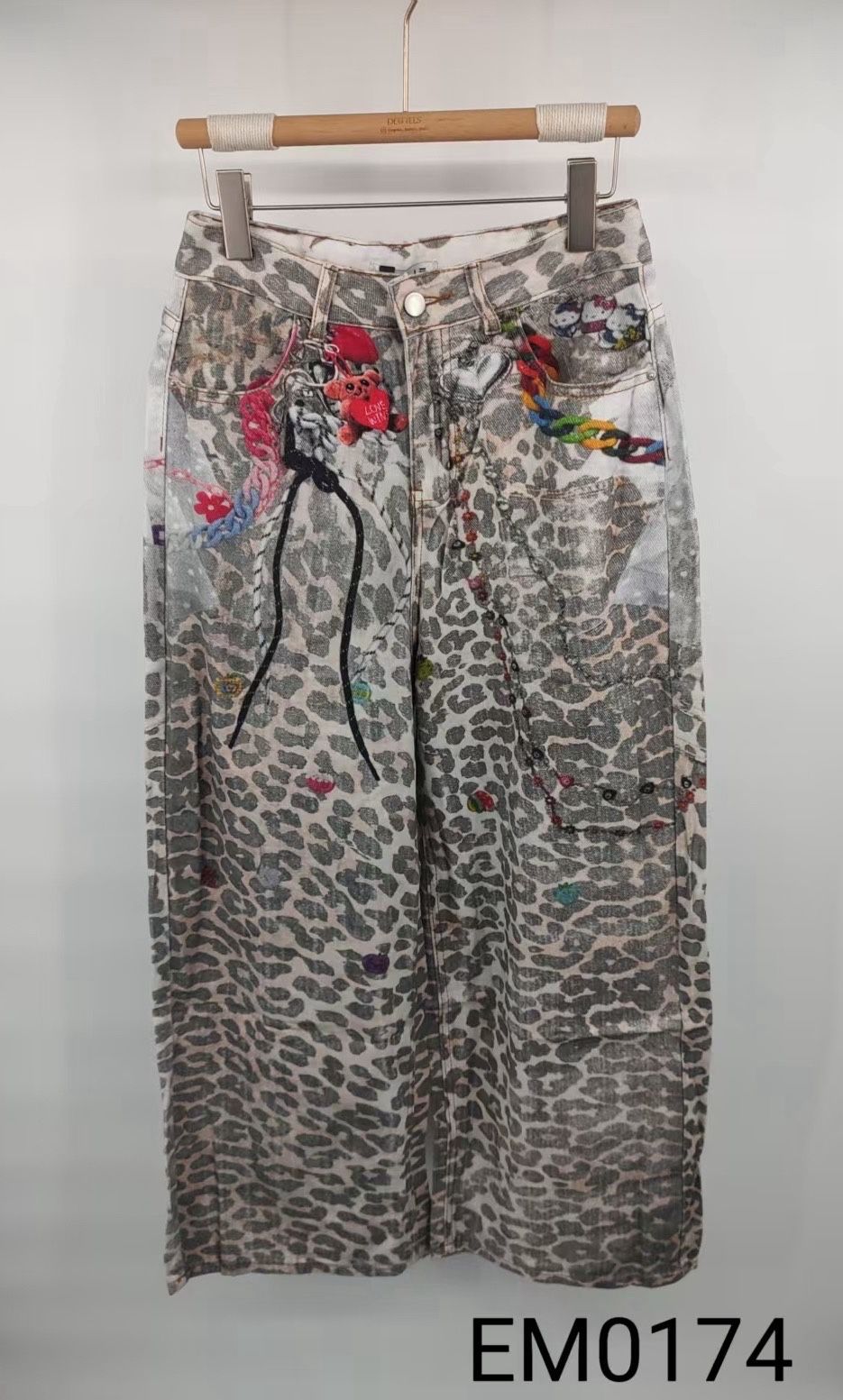 Spodnie Wide Leg Panterka