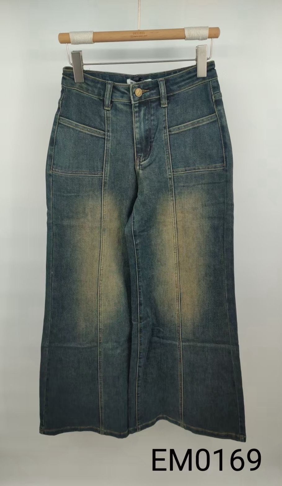 Spodnie Jeans Flare Wysoki Stan