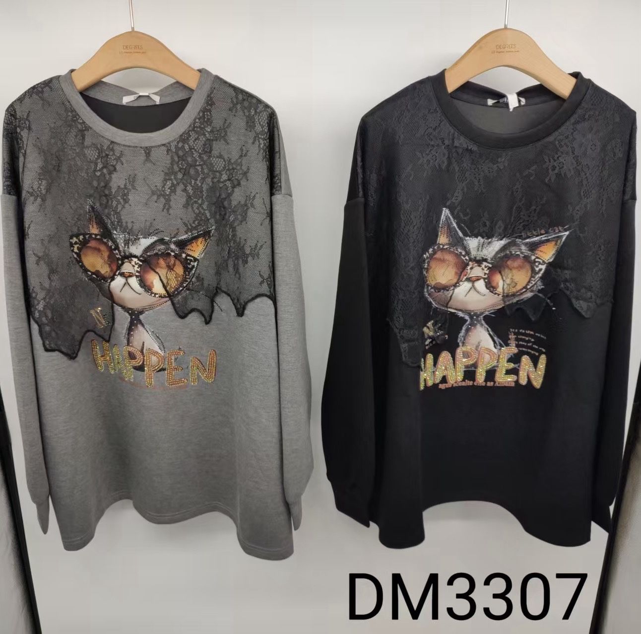 Bluza Luźna z Nadrukiem