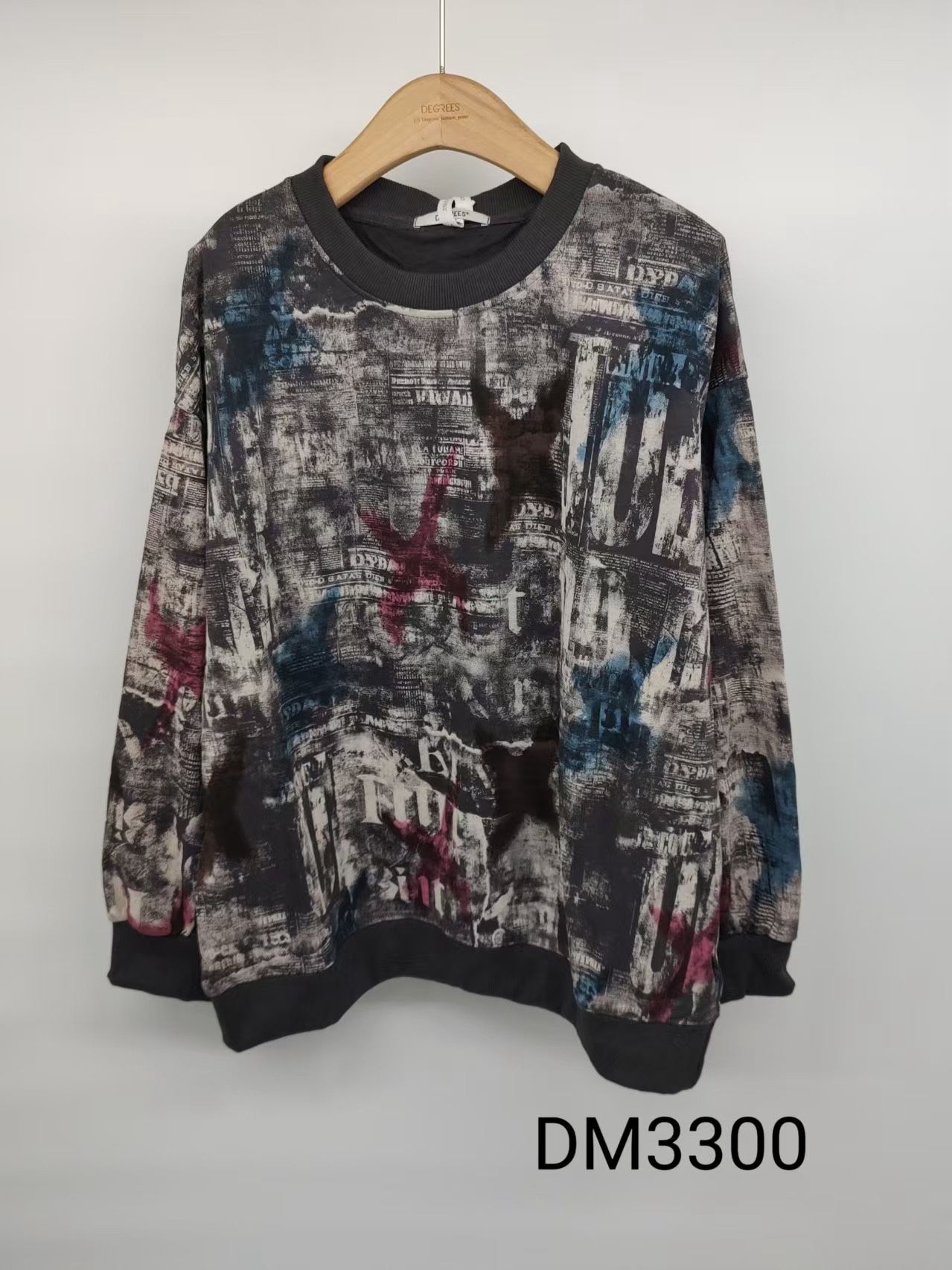Bluza Luźna Z Napisami