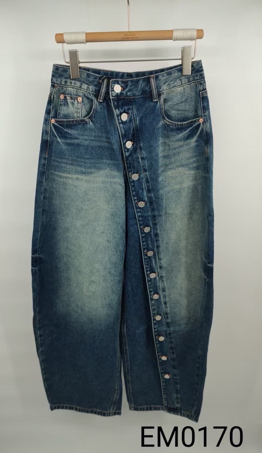 Spodnie Jeans Proste Do Kostki
