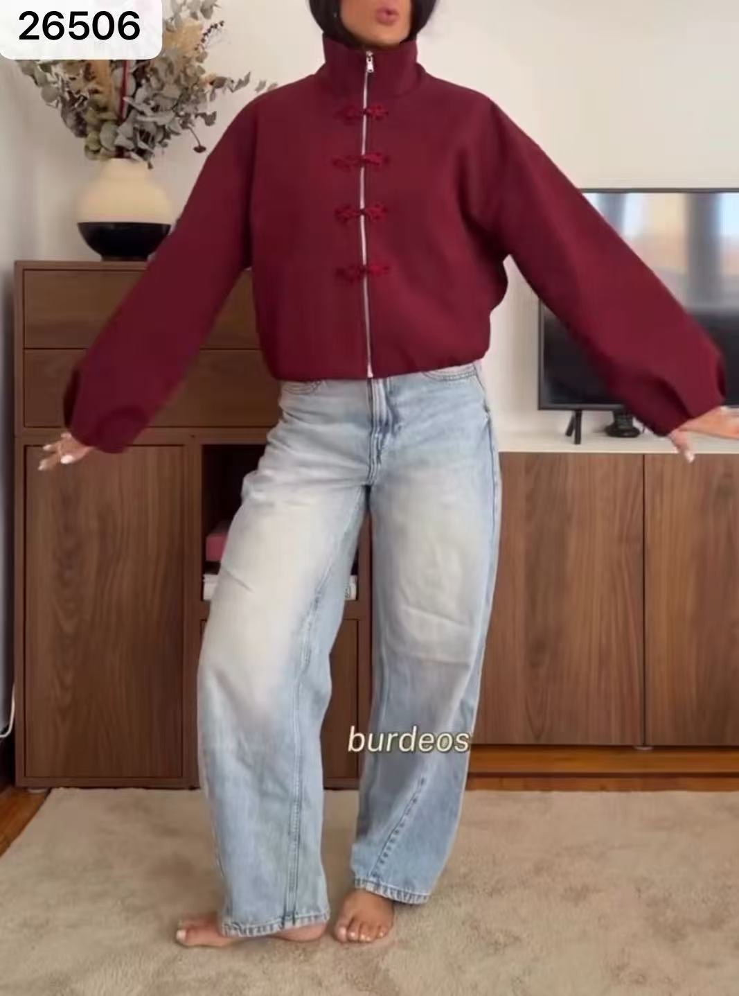 Kurtka Oversize Z Kołnierzykiem