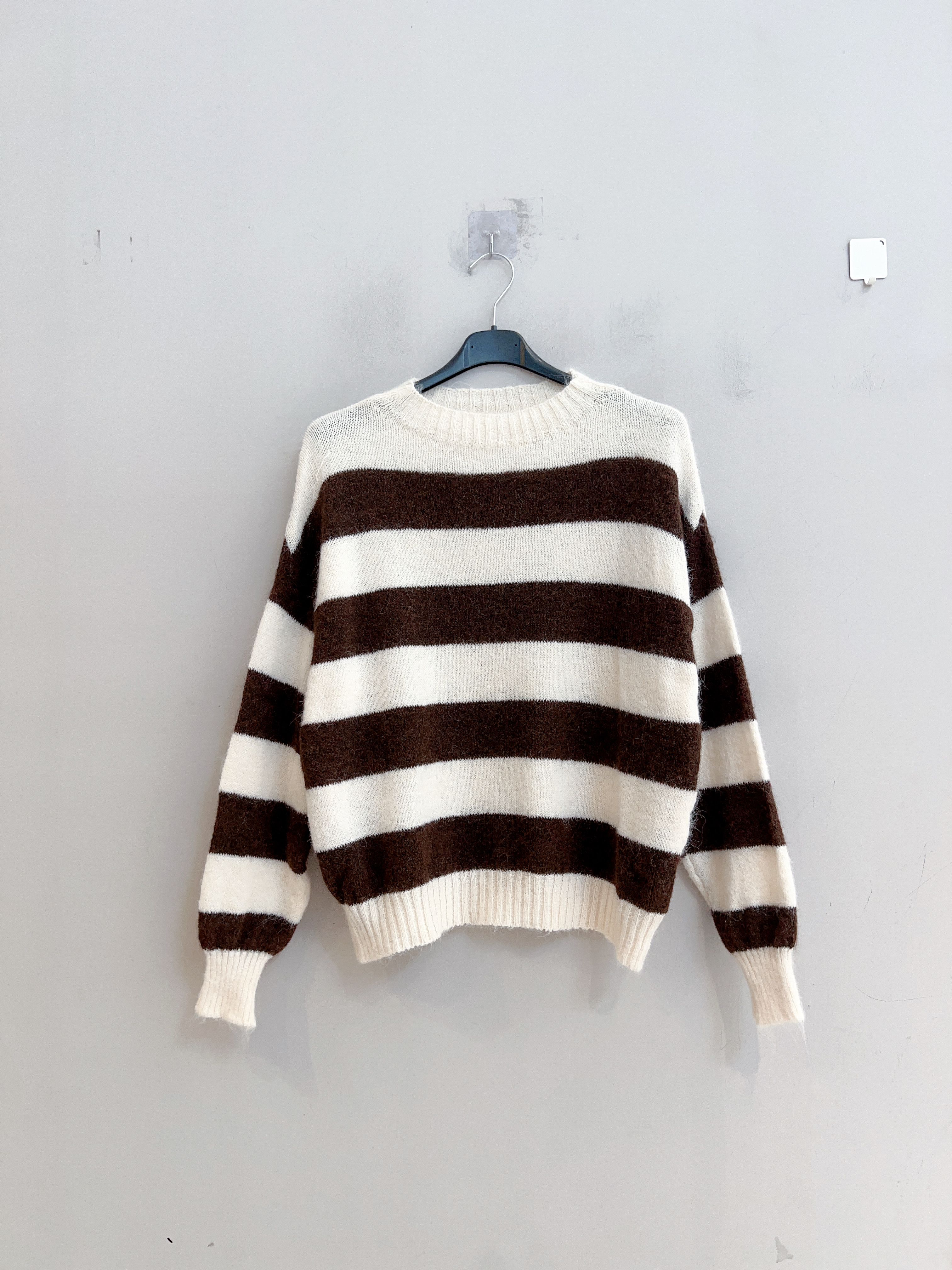 Sweter Luźny w Paski