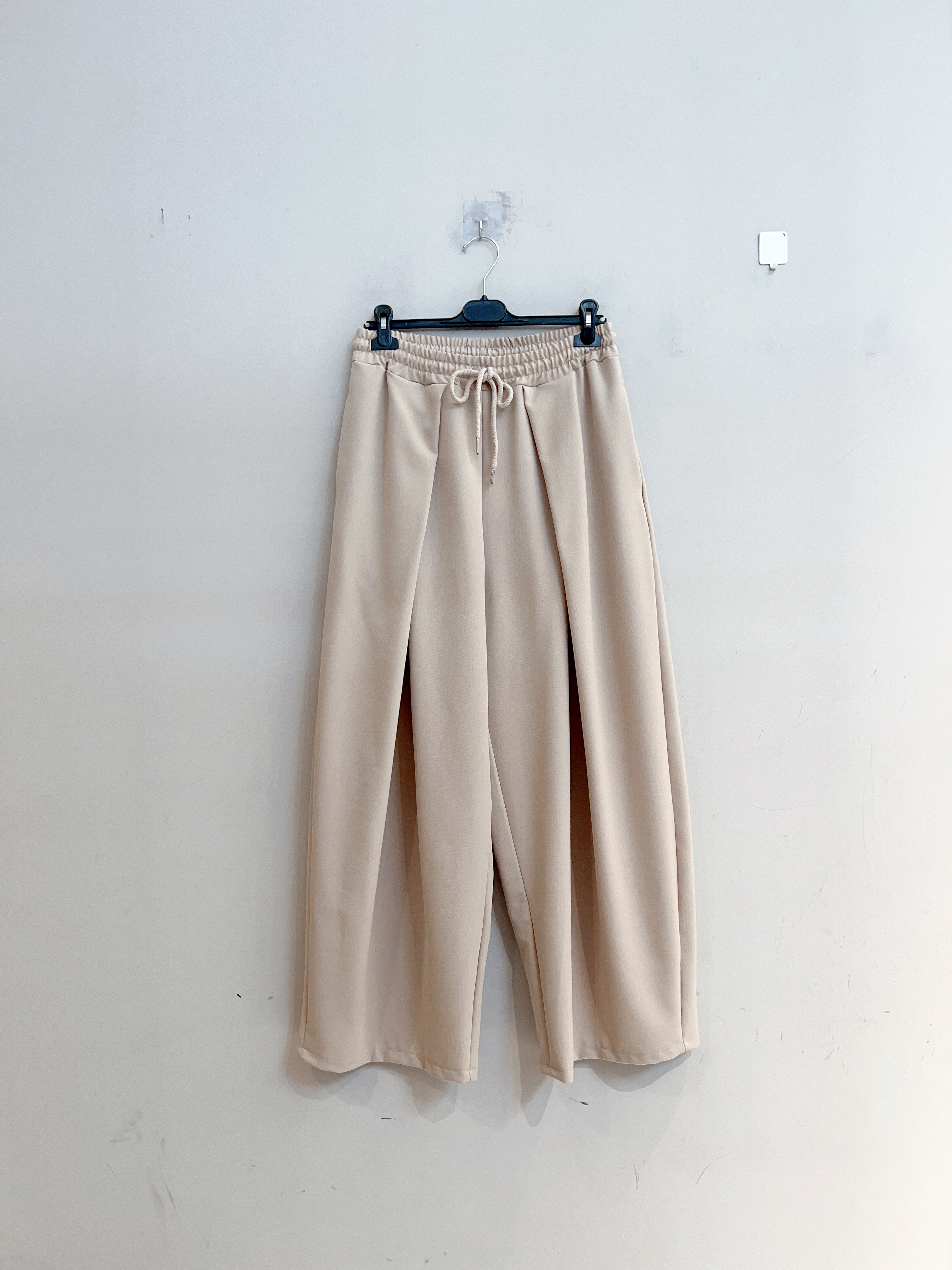 Spodnie Wide Leg z Troczkiem