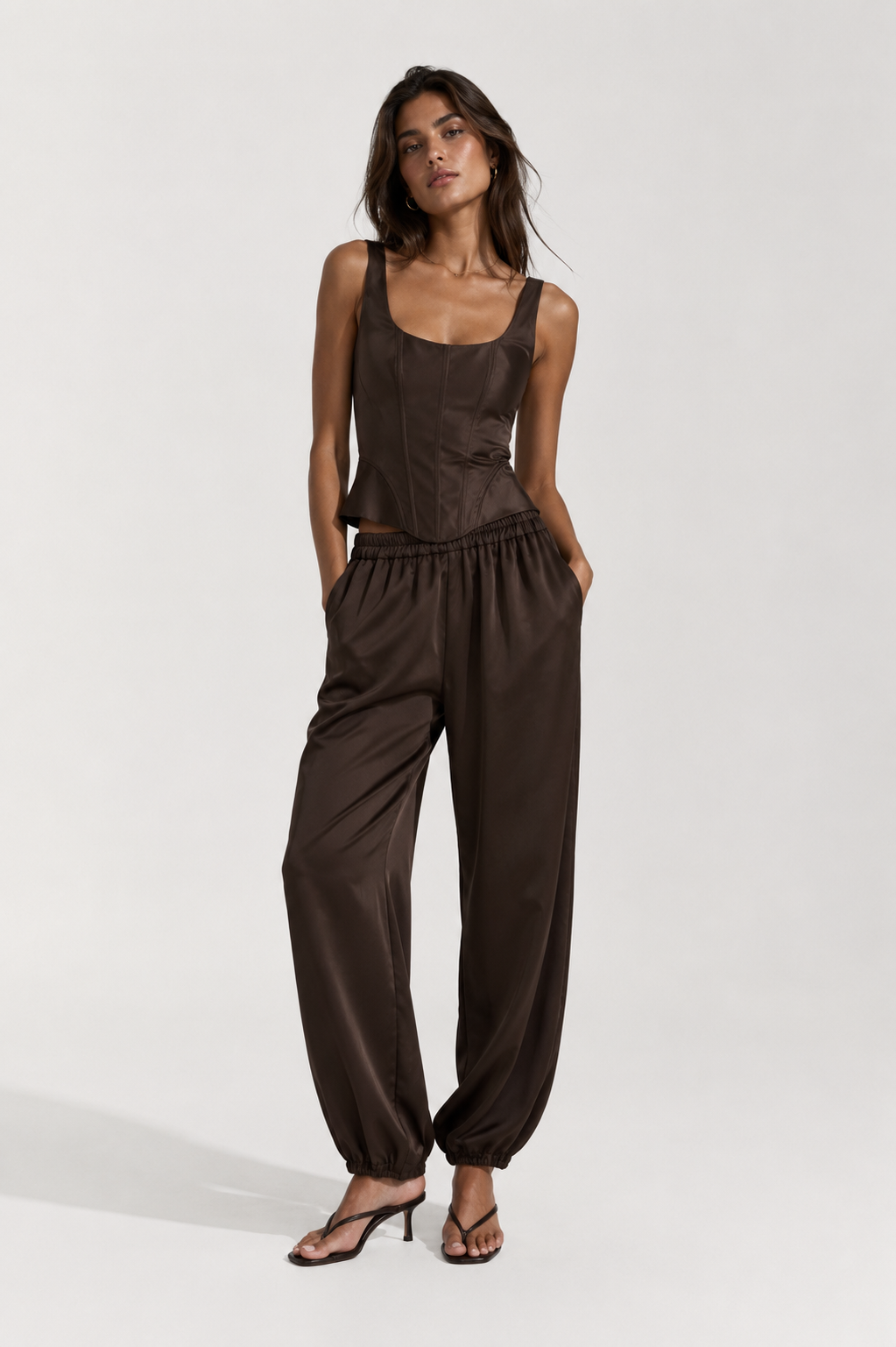 Komplet Gorsetowy Satin