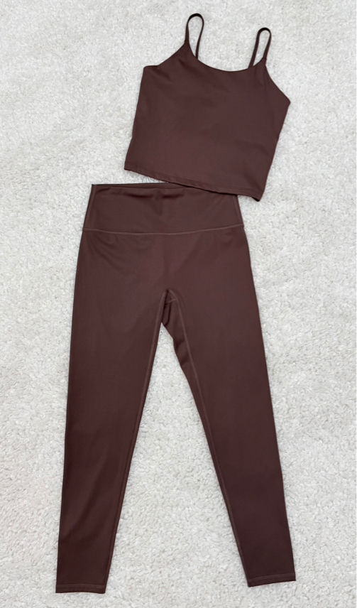 Komplet Top i Legginsy Dopasowane