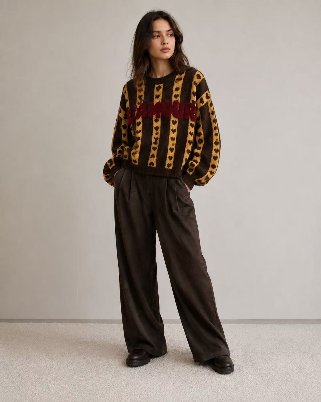 Sweter Oversize z Napisem