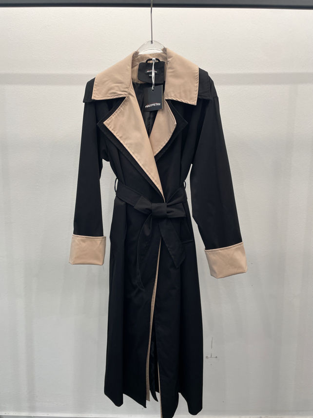 Płaszcz Trench Kopertowy Midi