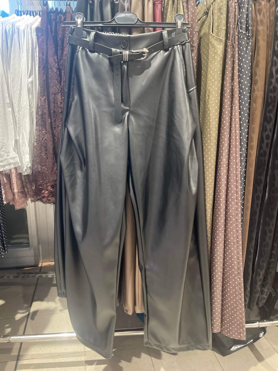 Spodnie Wide Leg z Paskiem
