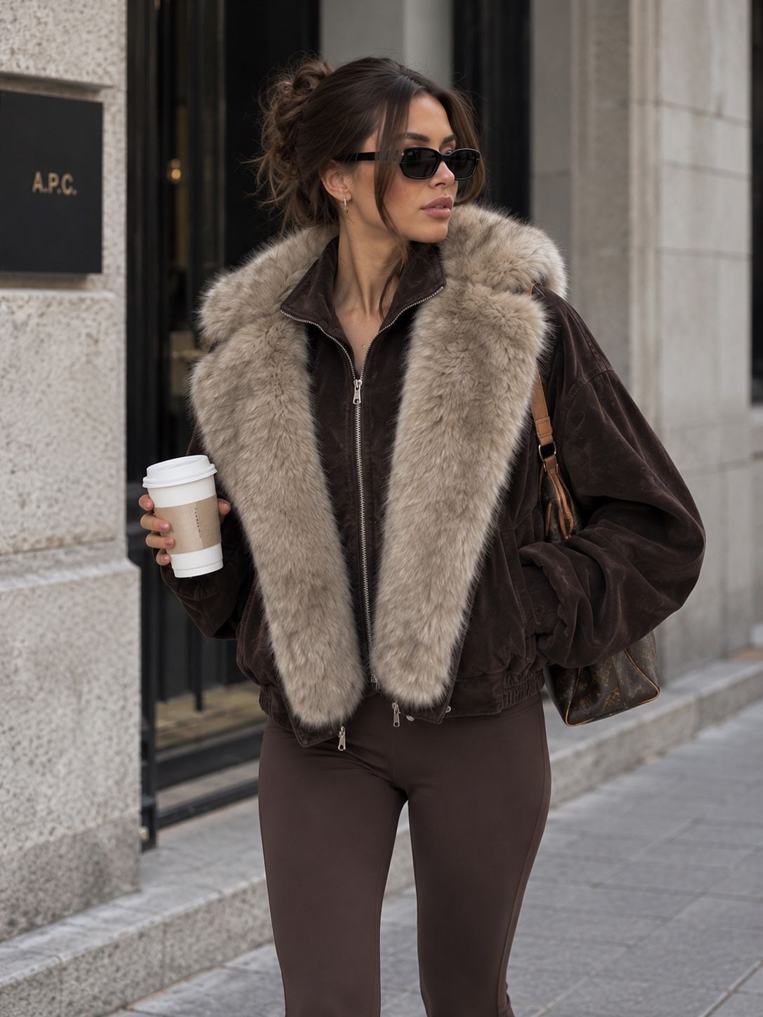 Kurtka Oversize Bomber z Kołnierzem