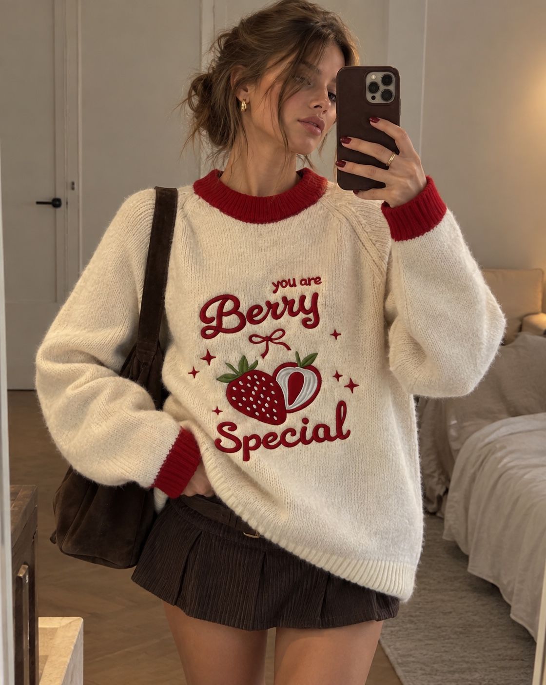Sweter Oversize z Napisem