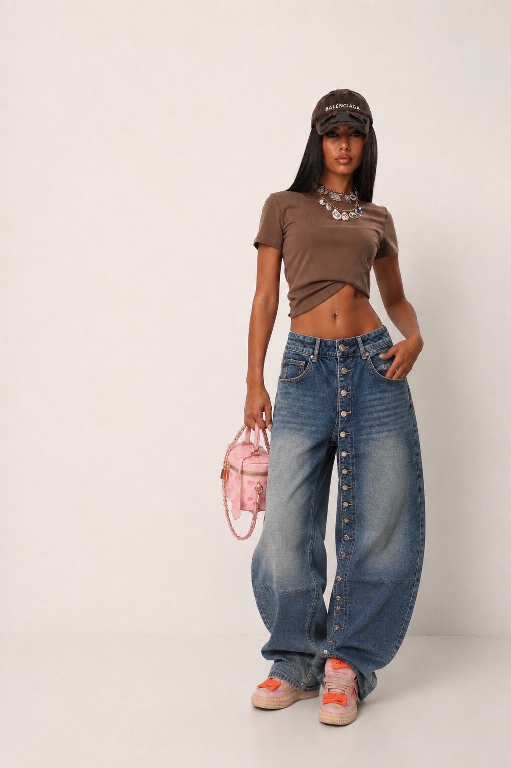 Spodnie szerokie oversize