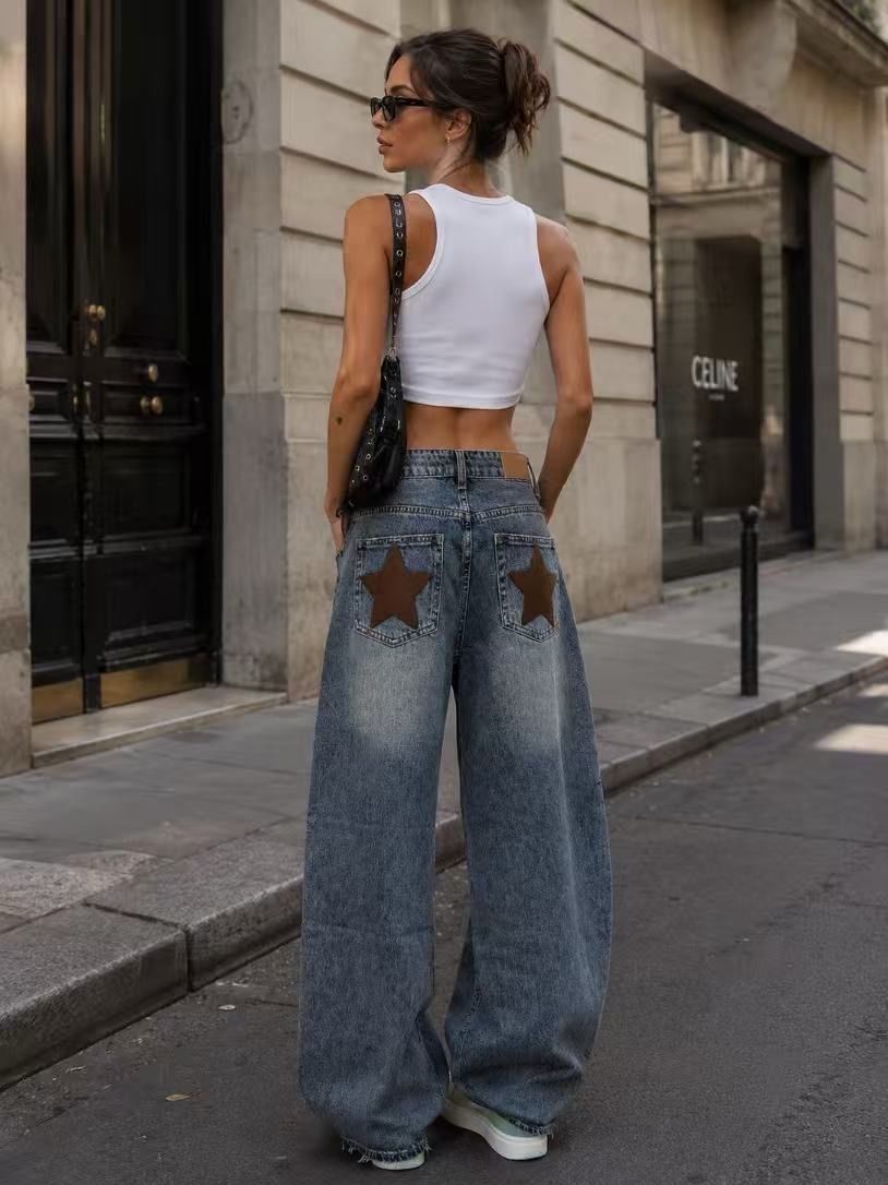 Spodnie Jeans Wide Leg