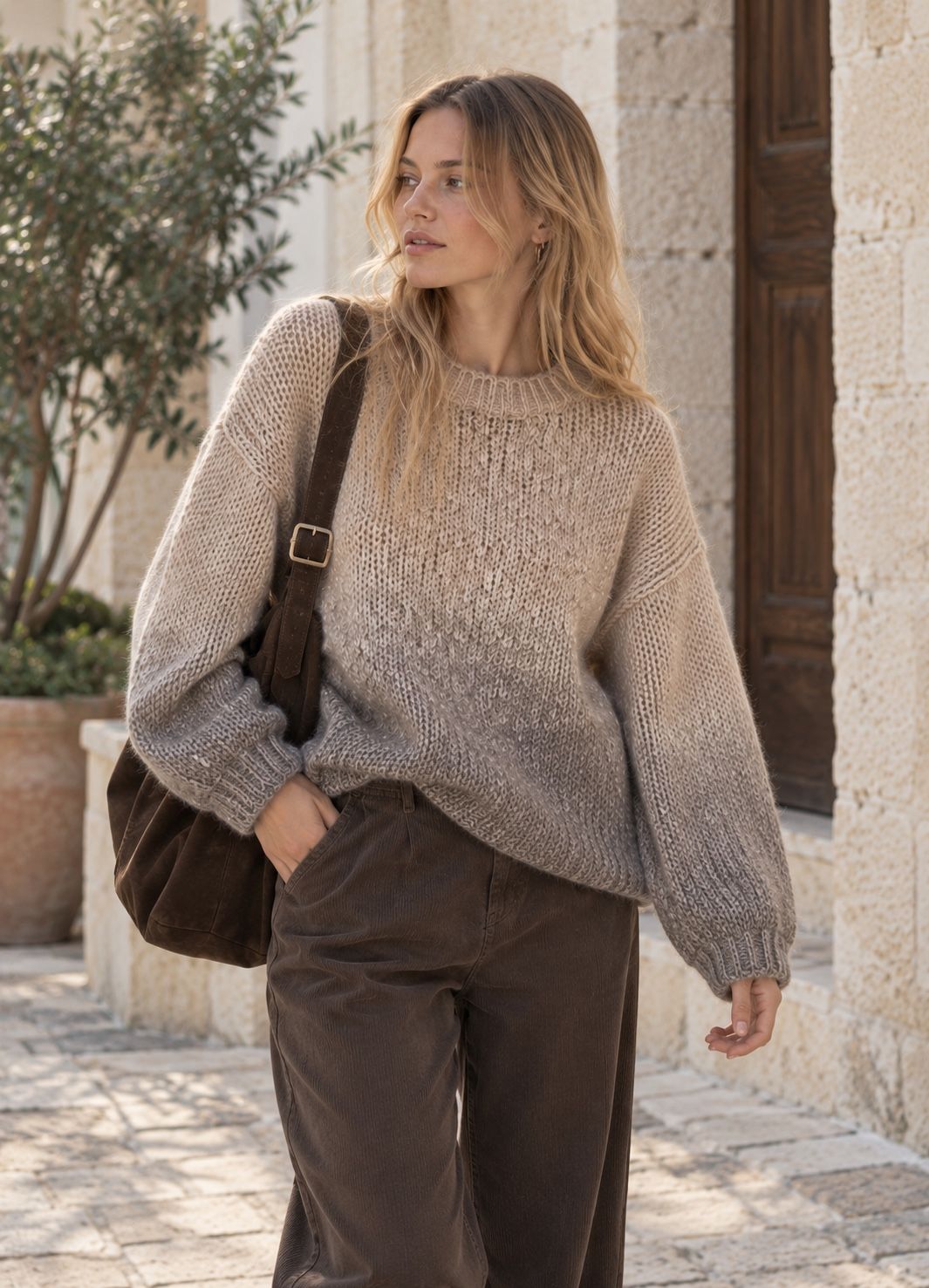 Sweter Oversize z Balonem