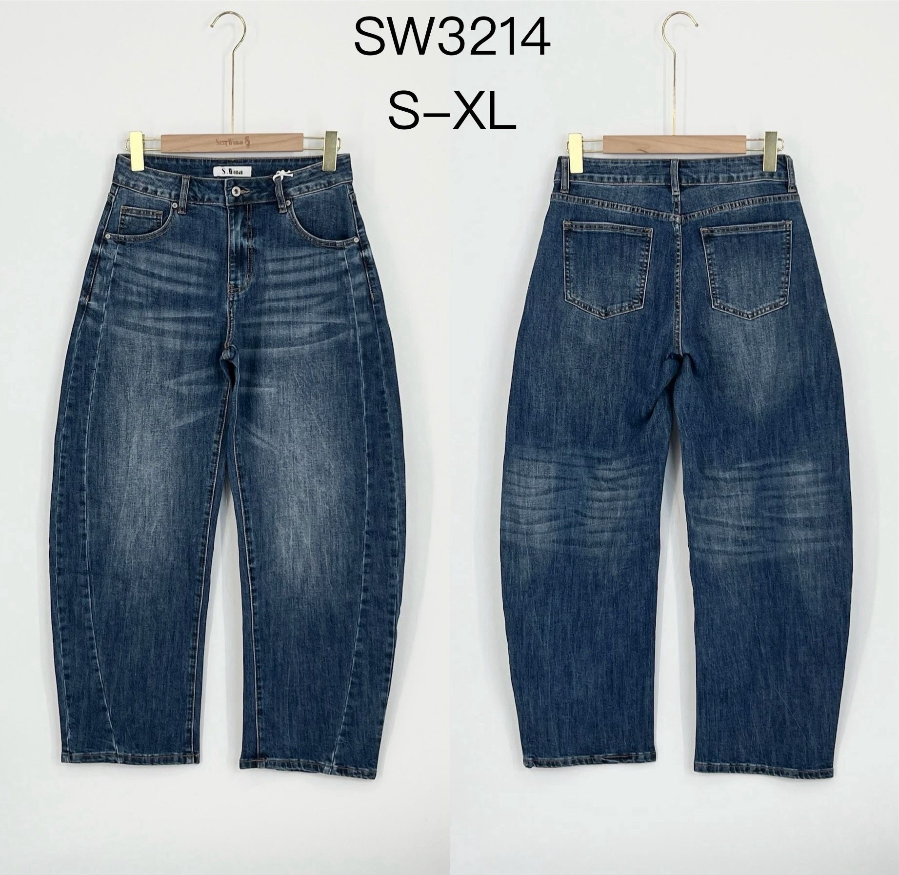 Spodnie Jeans Proste Do Kostki